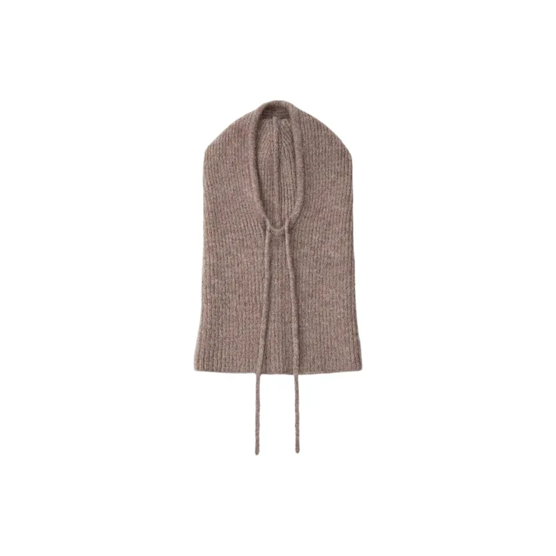 ZARA Polyester Acrylic Polyamide Wool Elastane Hats & Caps Women's Brown-1
