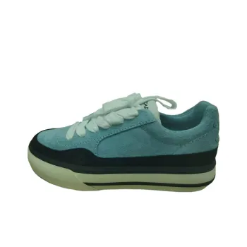 CHANEL 23B Low Top Skateboard Shoes Women's Blue