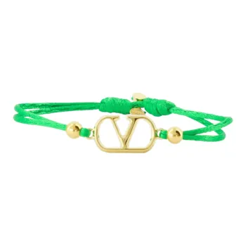 Valentino Polyester Bracelets Men's Green