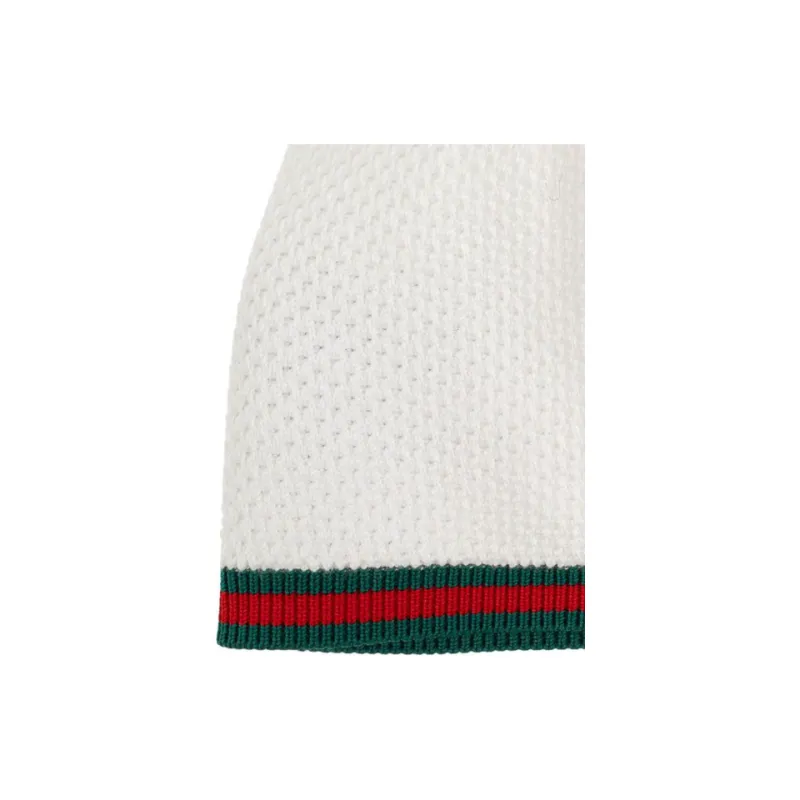 GUCCI Web Trim Ribbed Beanie-2