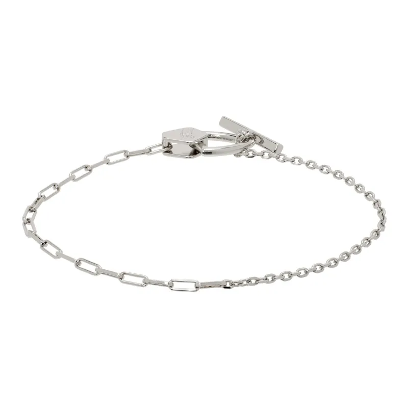 Burberry Palladium Brass Bracelets Men's Silver-1