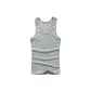 X-100% cotton Wide-Back Tank Top) Gray