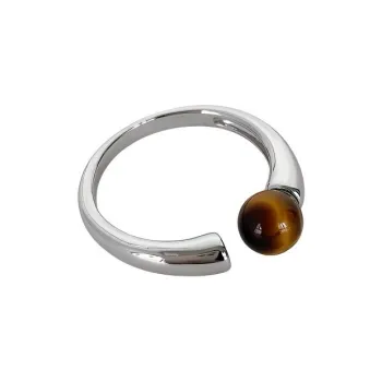 QIXIANG Tiger's Eye Stone Rings Women's