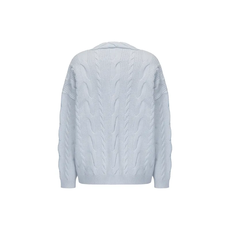 CHIWAWAMEME Knitwear Women's Cream Blue-1