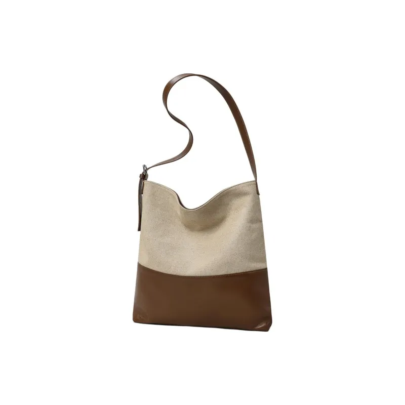 MILLIE'S Cow Leather Underarm Shoulder Bag Tote Regular Women's Brown Apricot-2