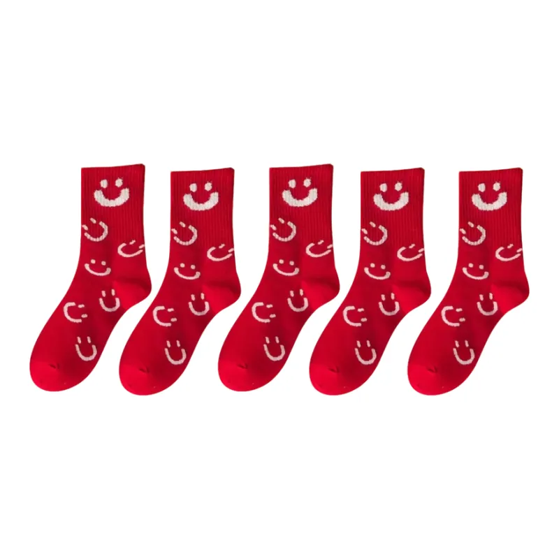 Qiao Ni Tong Mid Calf Socks Unisex Combo Set-19
