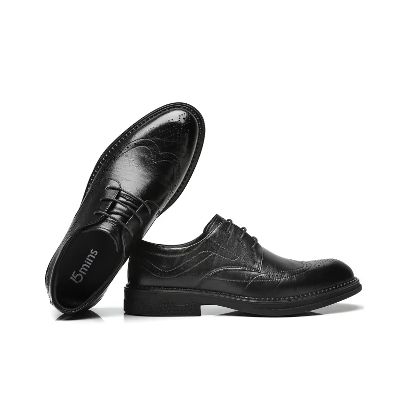 15 MINS Dress Shoes Men's Black-6