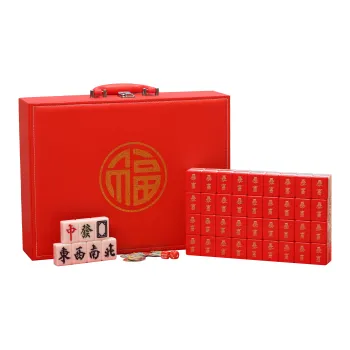 SHANGKECHENGPIN 42mm Hand Cranked Medium Size Mahjong Board Games