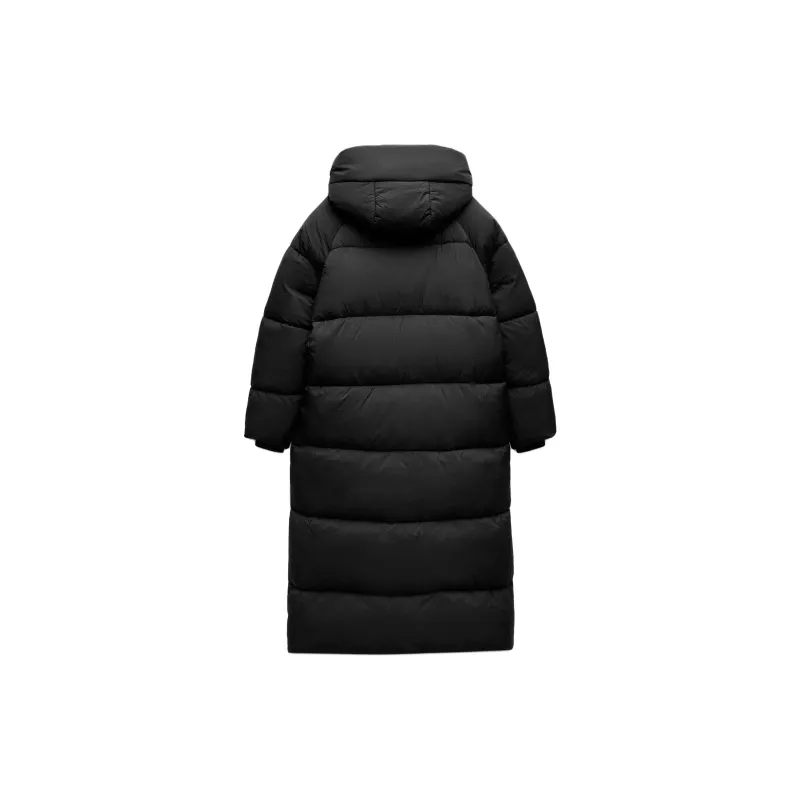 ZARA Puffer Jacket Women's Black-1