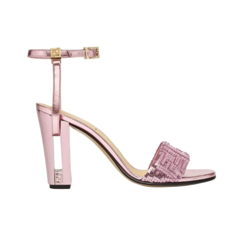 FENDI Delfina Strap Sandals 9.5cm Women's Pink-1