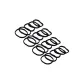 Black Braided Hair Tie, 20-Pack