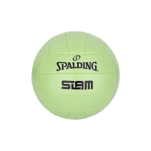 SPALDING Slam Series Machine Sewn PVC Leather Surface Size 5 Volleyball Unisex Green