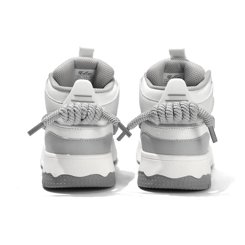 TCELLARS Warm Cushioning Wear-Resistant Lightweight Height Increasing High-Top Skateboard Shoes Unisex Exclusive Box-15