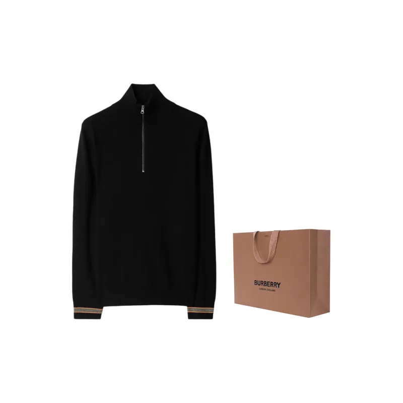 Burberry Sweaters Men Black-10
