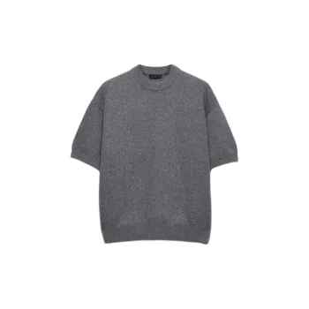 PRADA SS25 Cashmere Sweater Men's Gray