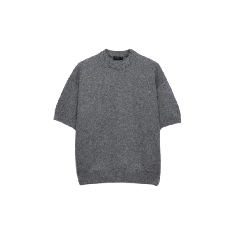 PRADA SS25 Cashmere Sweater Men's Gray-0