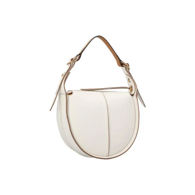 TOD'S Timeless Leather Crossbody One Shoulder Handbags Small Size Women's White-3