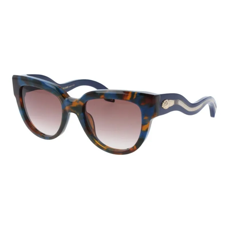 Roberto Cavalli Acetate Cat Eye Sunglasses Women's Blue-0