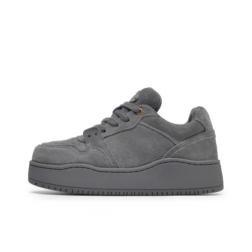 Hong Kong Meng Anti Slip And Wear Resistant Breathable Low Top Skateboard Shoes Unisex Gray