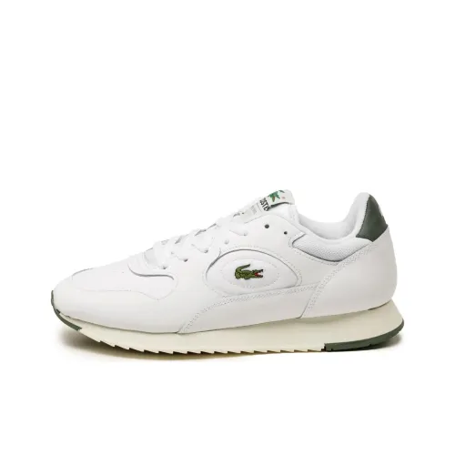 LACOSTE Linetrack Abrasion Resistant Low Top Casual Shoes Women's White