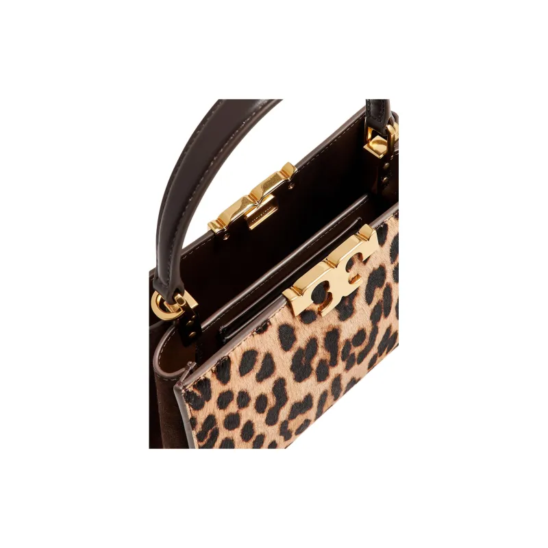 TORY BURCH Calf Hair One Shoulder Handbags Mini Women's Light Brown-3