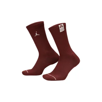 Jordan Mid Calf Socks Unisex 1 Pack Dark Brown