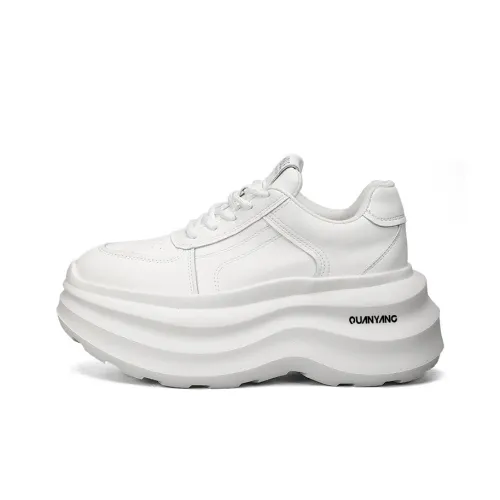 QUANYANG Low-Top Casual Shoes Women's White