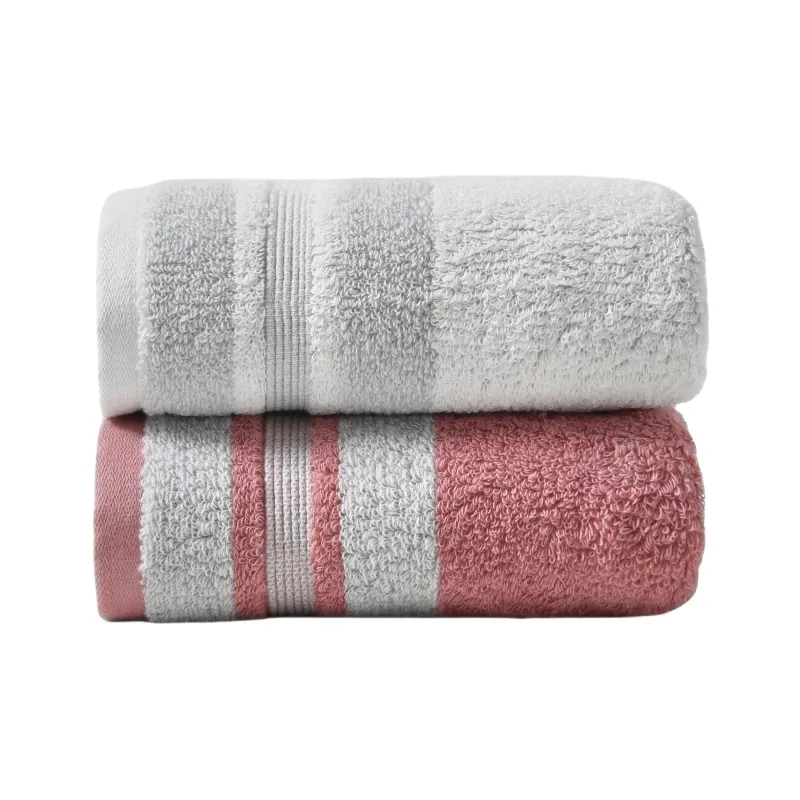 HLA Classic Color Blocking 100% Cotton Towel Bath Towel-7