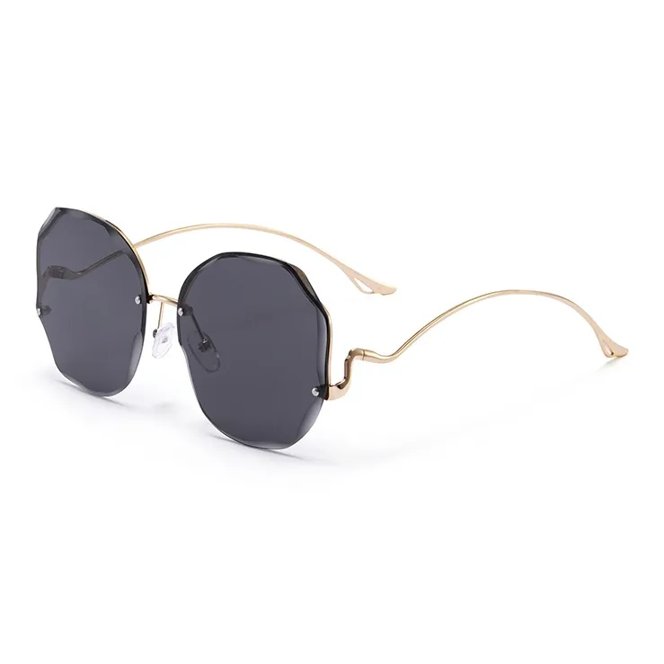 LASHION Alloy Irregular Shape Sunglasses Women's-5