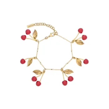 SAINT LAURENT Brass, Enamel, Metal Bracelets Women's Gold