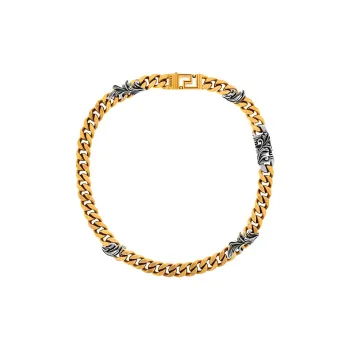 VERSACE Baroque Detailed Curb Chain Necklace
