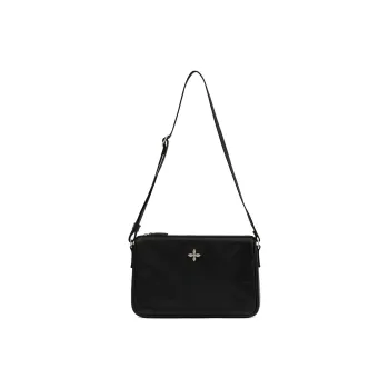 SMFK Cow Leather Shoulder Bag Women's Wilderness Black