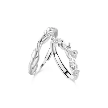 VIVIWELL S925 Silver Rings Unisex