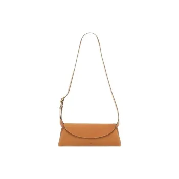 JIL SANDER Logo Debossed Shoulder Bag