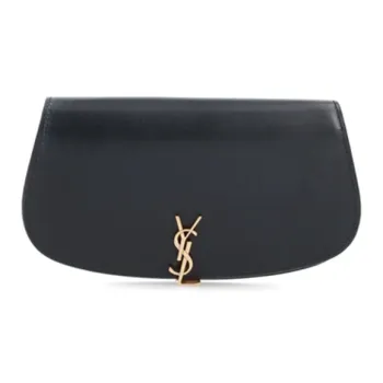 SAINT LAURENT CASSANDRA Calfskin Shoulder Bag Women's Black