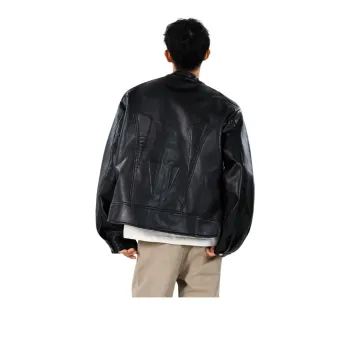 H.V.G.A Leather Jacket Unisex Black
