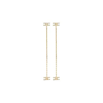 Elisabetta Franchi Embellished Dangle Designed Earrings