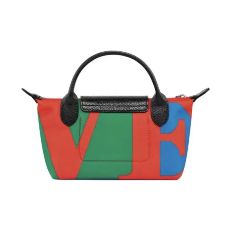 LONGCHAMP ROBERT INDIANA Collaboration Fabric Dumpling Bag Handbag Mini Women's Multicolor-2