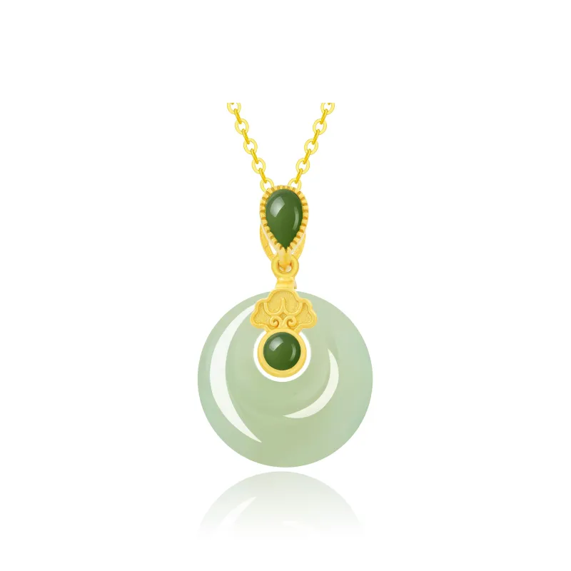 Lao Feng Xiang S925 Silver Necklaces Women's-0