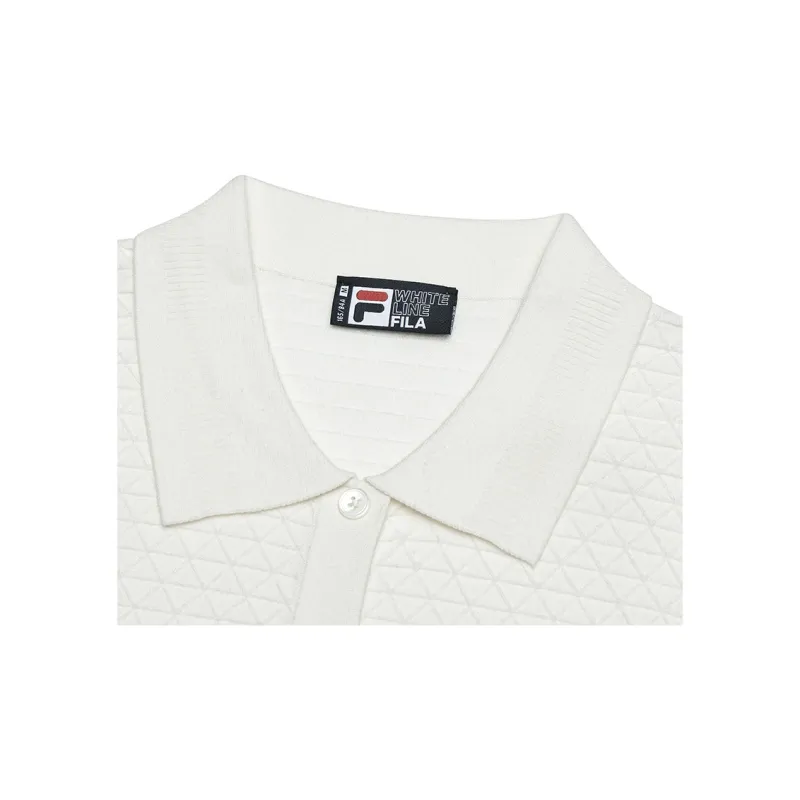 FILA Polo Shirt Women's Mist Lotus White-4