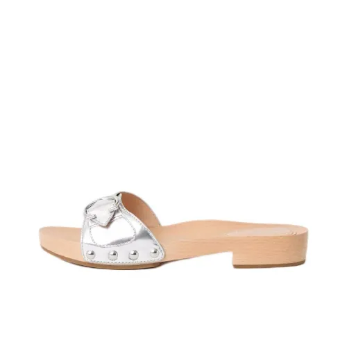 COACH Bleeker Slide Slippers 3cm Women's Silver