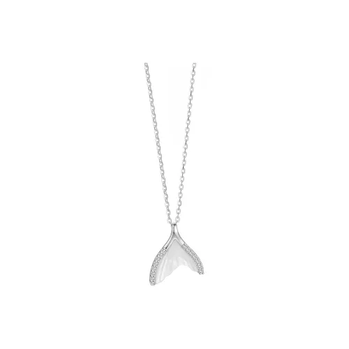 Heart Grass S925 Silver Necklaces Women's