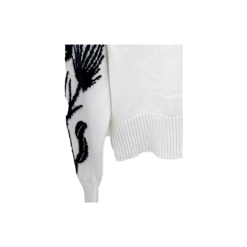 CHANEL Cashmere Sweater Women's White-4