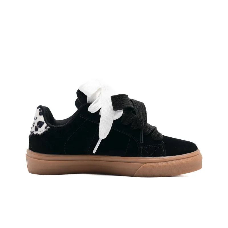 KAAVER OTTO Anti Slip And Wear Resistant Lightweight Balance Low Top Skateboard Shoes Unisex Black-5