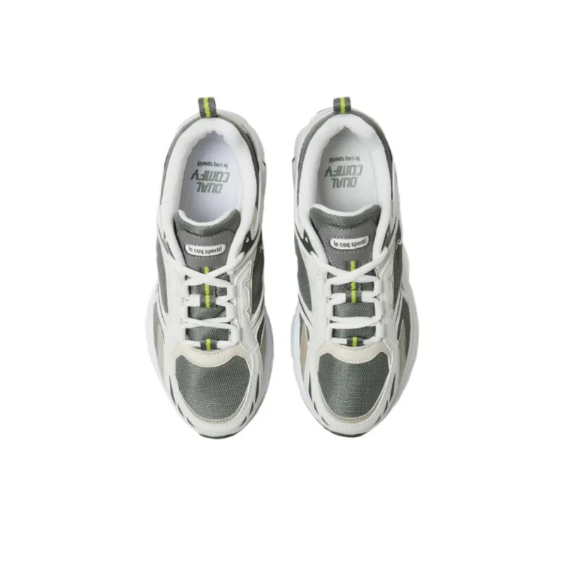 Le Coq Sportif Wear resistant And Lightweight Low Top Casual Running Shoes Unisex Gray White-3