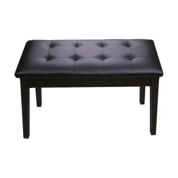 SUOSITE Double Piano Stool Wooden Piano Musical Instrument Accessory