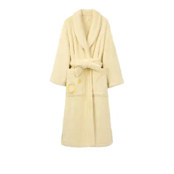 Aannsfam Pajama Robe Women's Crescent Yellow