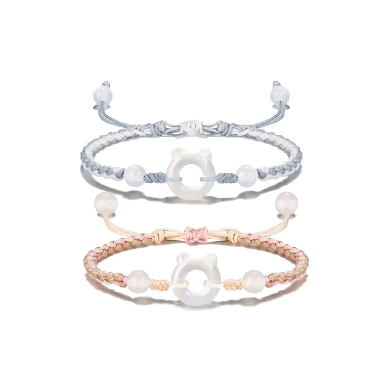 YUSHENGQING Colored Glaze Bracelets Unisex-3