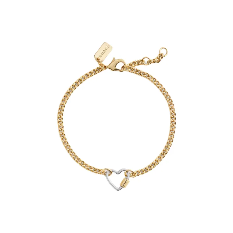 COACH Brass Plated Bracelets Women's Gold/Silver-1