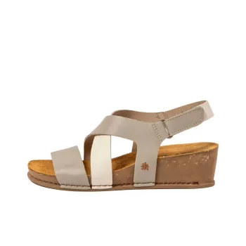 Art I LIVE Strap Sandals 4.5cm Women's White Gray
